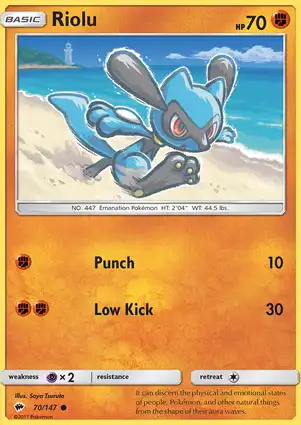 Riolu 70/147 Burning Shadows
