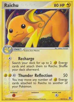Raichu 12/112 EX FireRed & LeafGreen
