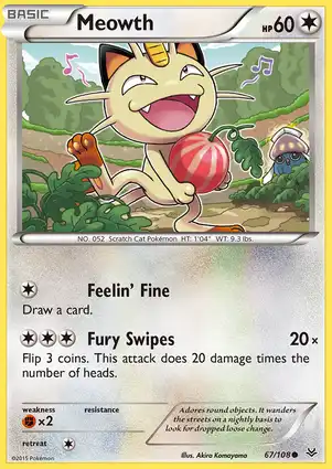 Meowth 67/108 Roaring Skies