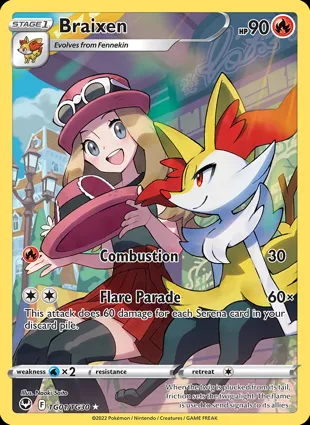 Braixen TG01/TG30 Silver Tempest