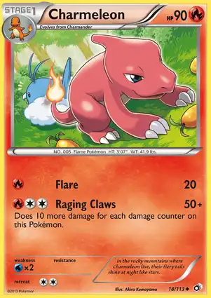 Charmeleon 18/113 Legendary Treasures