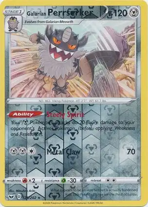 Galarian Perrserker 128/202 Sword & Shield
