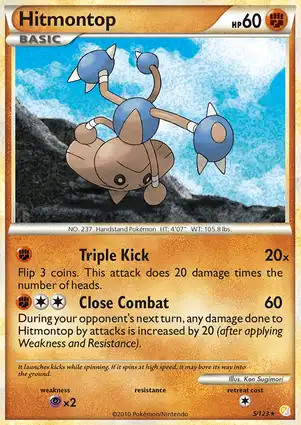 Hitmontop 5/123 HeartGold & SoulSilver
