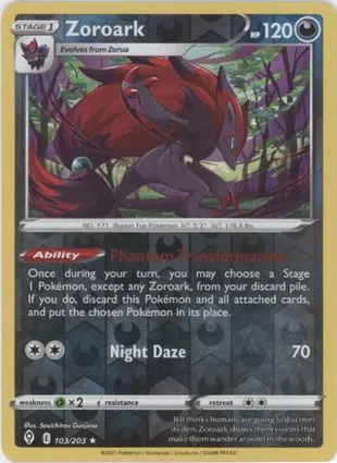 Zoroark 103/203 Evolving Skies
