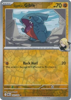 Cynthia's Gible 102/182 Destined Rivals