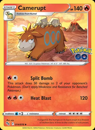 Camerupt 014/078 Pokémon GO
