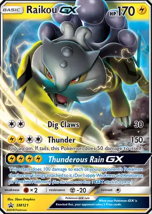 Raikou GX SM121 Sun & Moon Promos