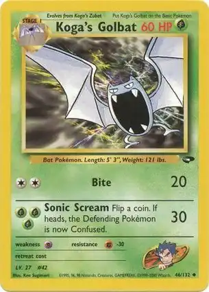 Koga's Golbat 46/132 Gym Challenge