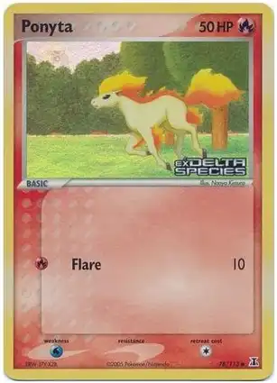 Ponyta 78/113 EX Delta Species