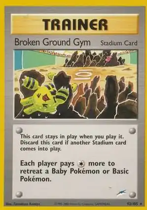 Broken Ground Gym 92/105 Neo Destiny