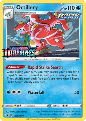 Octillery SWSH089 Sword & Shield Promos