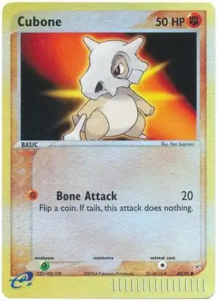 Cubone 40/95 EX Team Magma vs Team Aqua