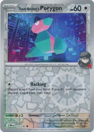 Team Rocket's Porygon 153/182 Destined Rivals