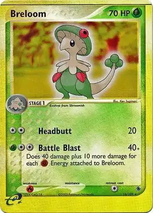Breloom 16/109 EX Ruby & Sapphire