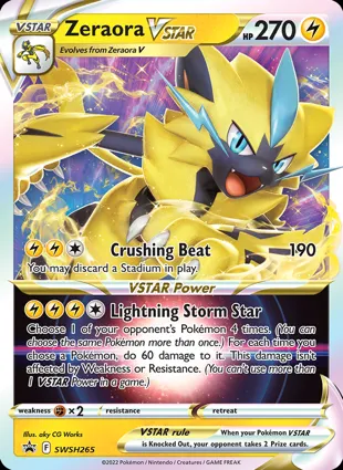 Zeraora VSTAR SWSH265 Sword & Shield Promos
