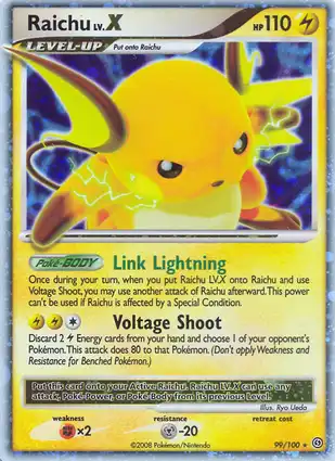 Raichu LV.X 99/100 Stormfront