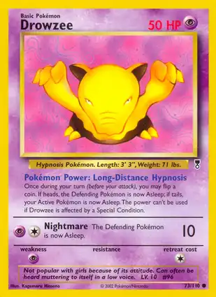 Drowzee 73/110 Legendary Collection