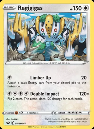 Regigigas SWSH247 Sword & Shield Promos