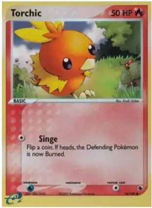Torchic 74/109 EX Ruby & Sapphire