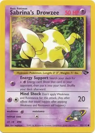 Sabrina's Drowzee 95/132 Gym Challenge