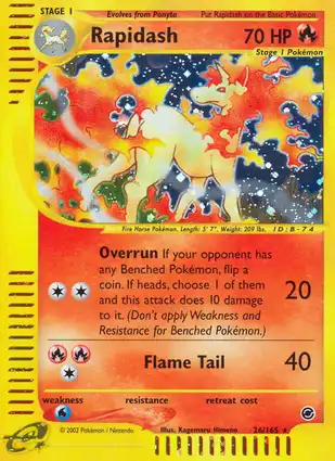 Rapidash 26/165 Expedition Base Set
