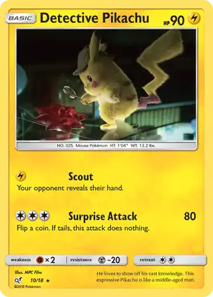 Detective Pikachu 10/18 Detective Pikachu