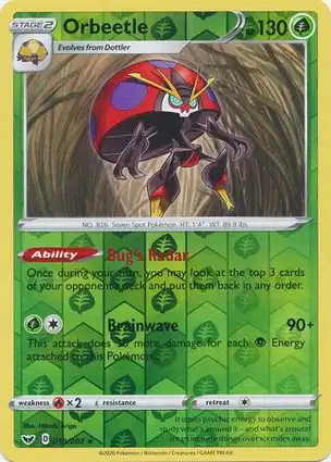 Orbeetle 019/202 Sword & Shield