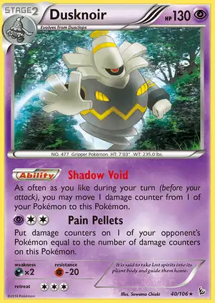 Dusknoir 40/106 Flashfire