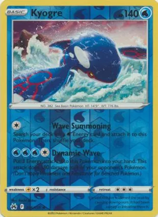 Kyogre 036/159 Crown Zenith