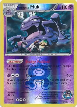 Team Aqua's Muk 8/34 Double Crisis