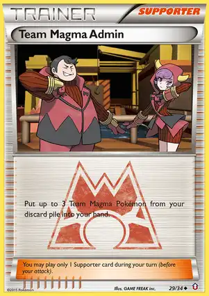 Team Magma Admin 29/34 Double Crisis