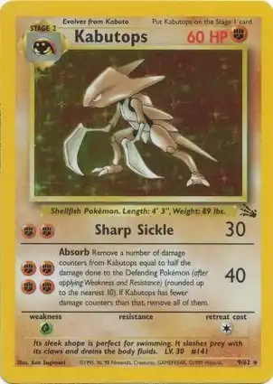 Kabutops 9/62 Fossil