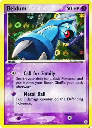 Beldum 54/101 EX Hidden Legends