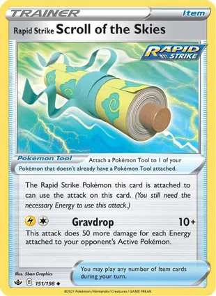 Rapid Strike Scroll of the Skies 151/198 Chilling Reign