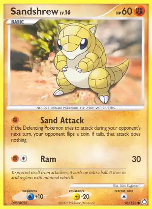 Sandshrew 96/123 Mysterious Treasures