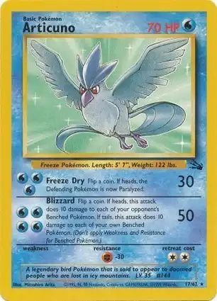 Articuno 17/62 Fossil