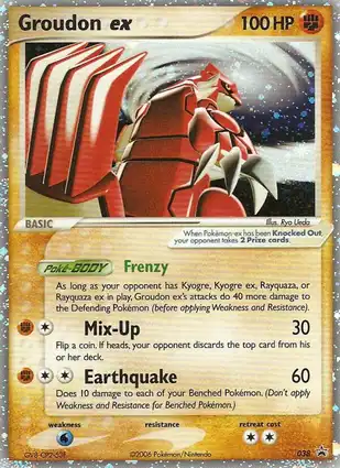 Groudon ex 038 EX Nintendo Promos