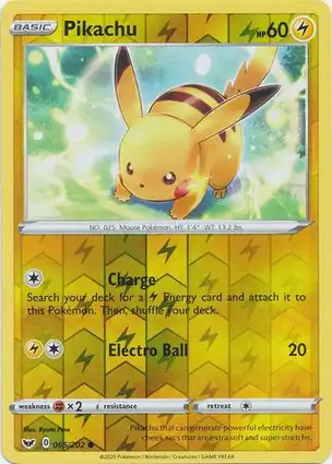 Pikachu 065/202 Sword & Shield
