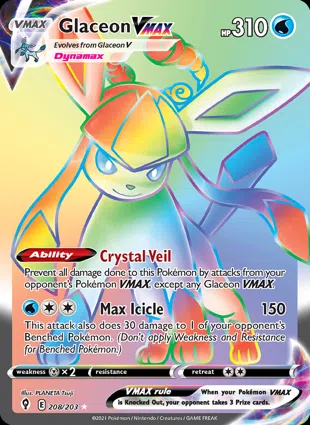 Glaceon VMAX 208/203 Evolving Skies