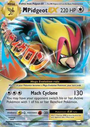 M Pidgeot-EX 65/108 Evolutions