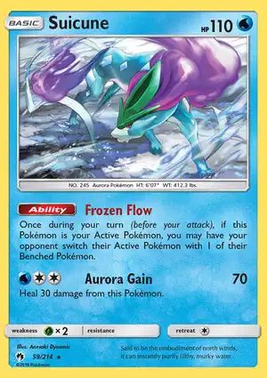 Suicune 59/214 Lost Thunder