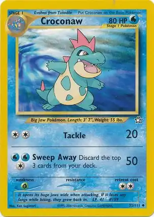 Croconaw 32/111 Neo Genesis