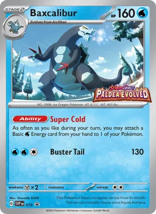 Baxcalibur 019 Scarlet & Violet Promos