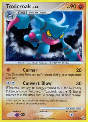 Toxicroak 11/99 Arceus