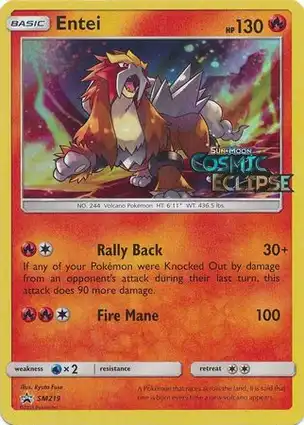 Entei SM219 Sun & Moon Promos