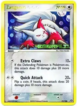 Zangoose 21/106 EX Emerald