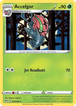 Accelgor 010/189 Darkness Ablaze