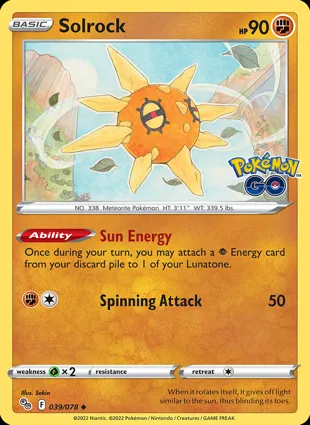 Solrock 039/078 Pokémon GO