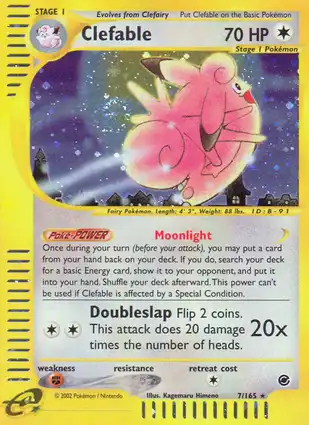 Clefable 7/165 Expedition Base Set