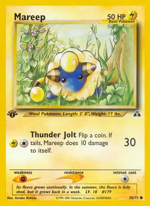 Mareep 58/75 Neo Discovery 1st Edition